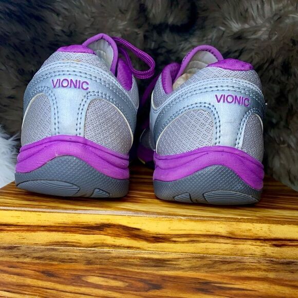 Vionic  Venture Womens Sneakers Size 8.5/39.5EU Purple Grey Lace Up Shoee - Picture 9 of 9